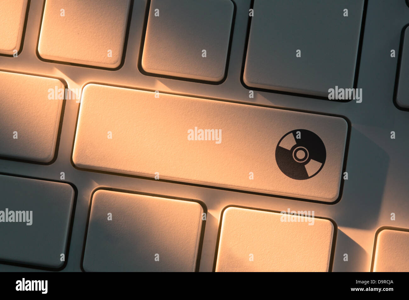 Clavier avec close up sur le disque Banque D'Images Clavier avec close up sur le disque Banque D'Images