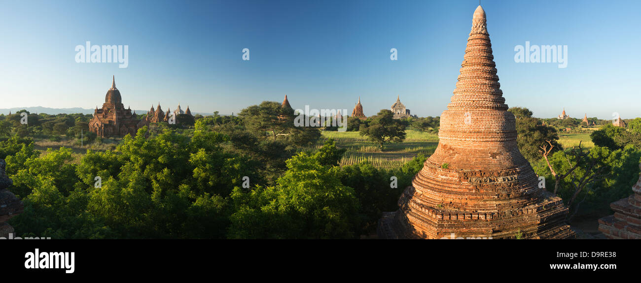 Les Temples de Bagan, Myanmar (Birmanie) Banque D'Images