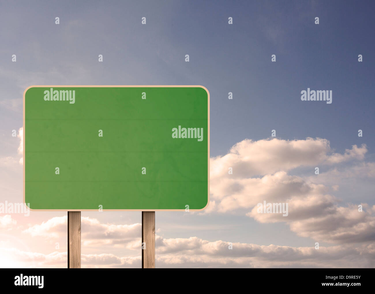 Vide vert road sign Banque D'Images Vide vert road sign Banque D'Images