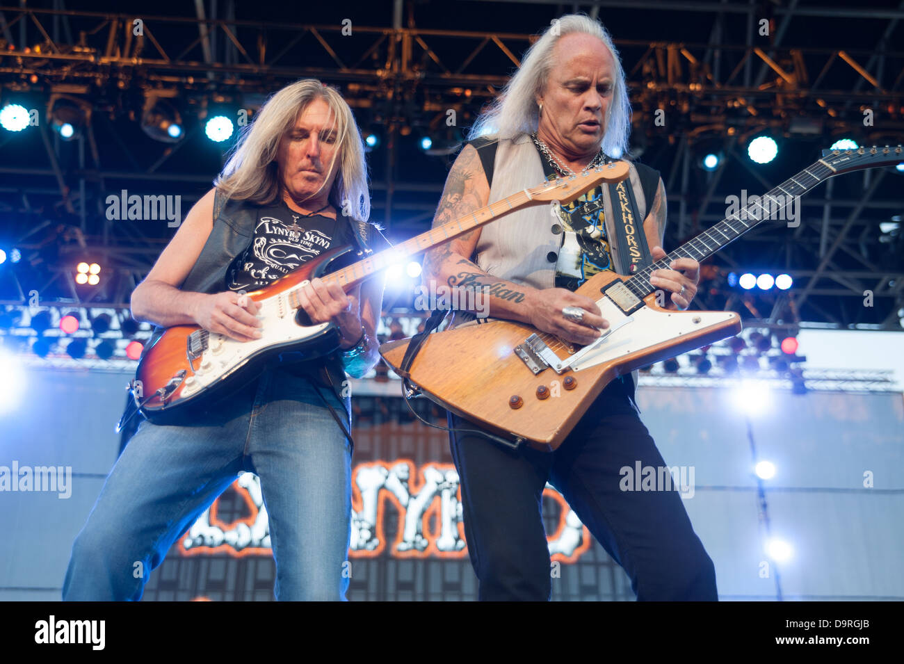 LINCOLN, CA - le 22 juin : Lynyrd Skynyrd effectue à Thunder Valley Casino and Resort de Lincoln, Californie le 22 juin 2013 Banque D'Images