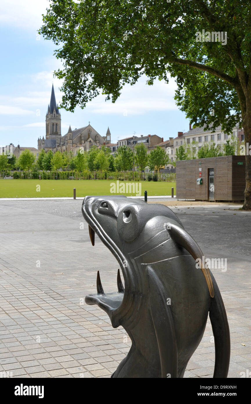 Dragons à Niort Ville,France. Banque D'Images
