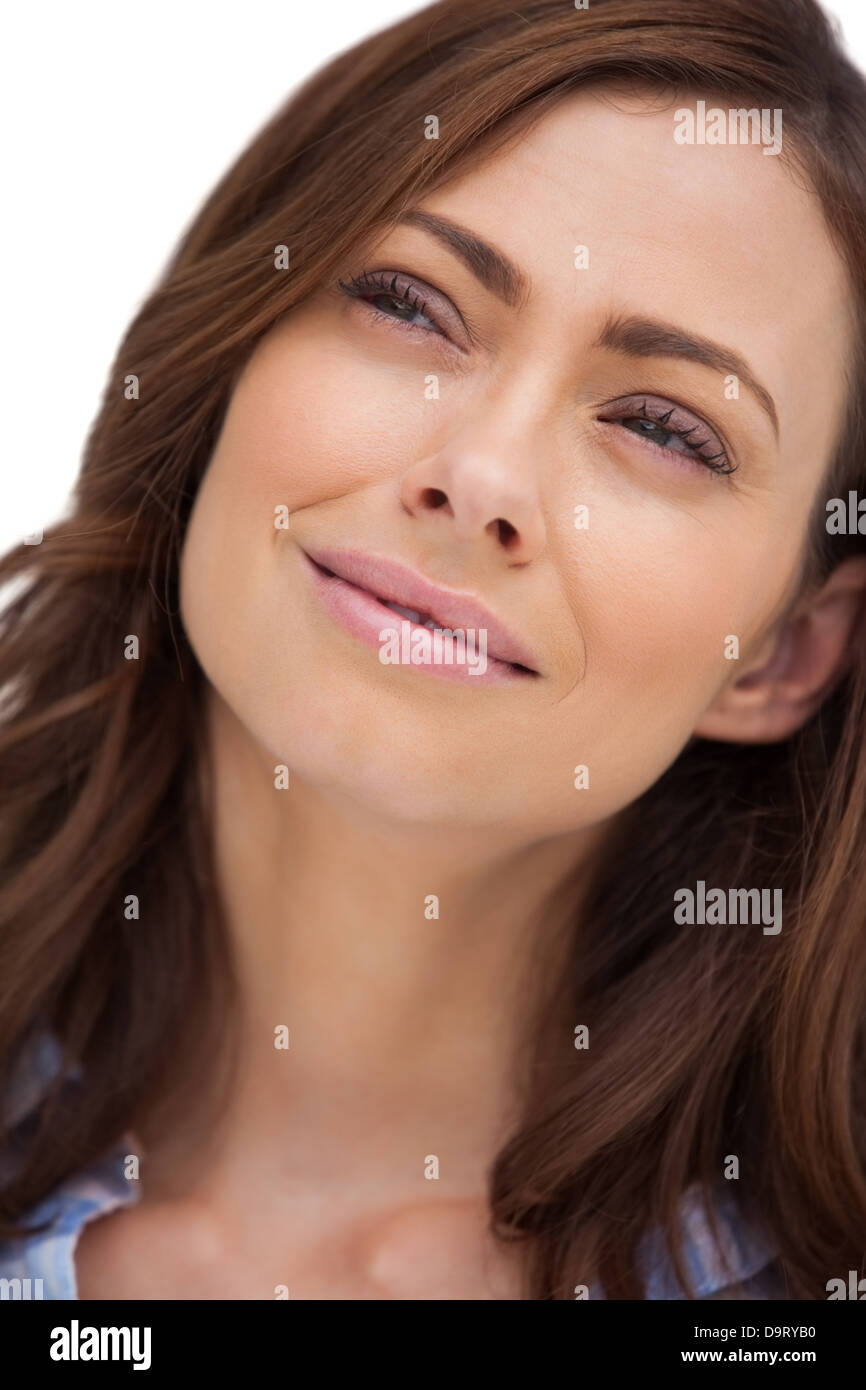 Portrait d'une femme sérieuse Banque D'Images