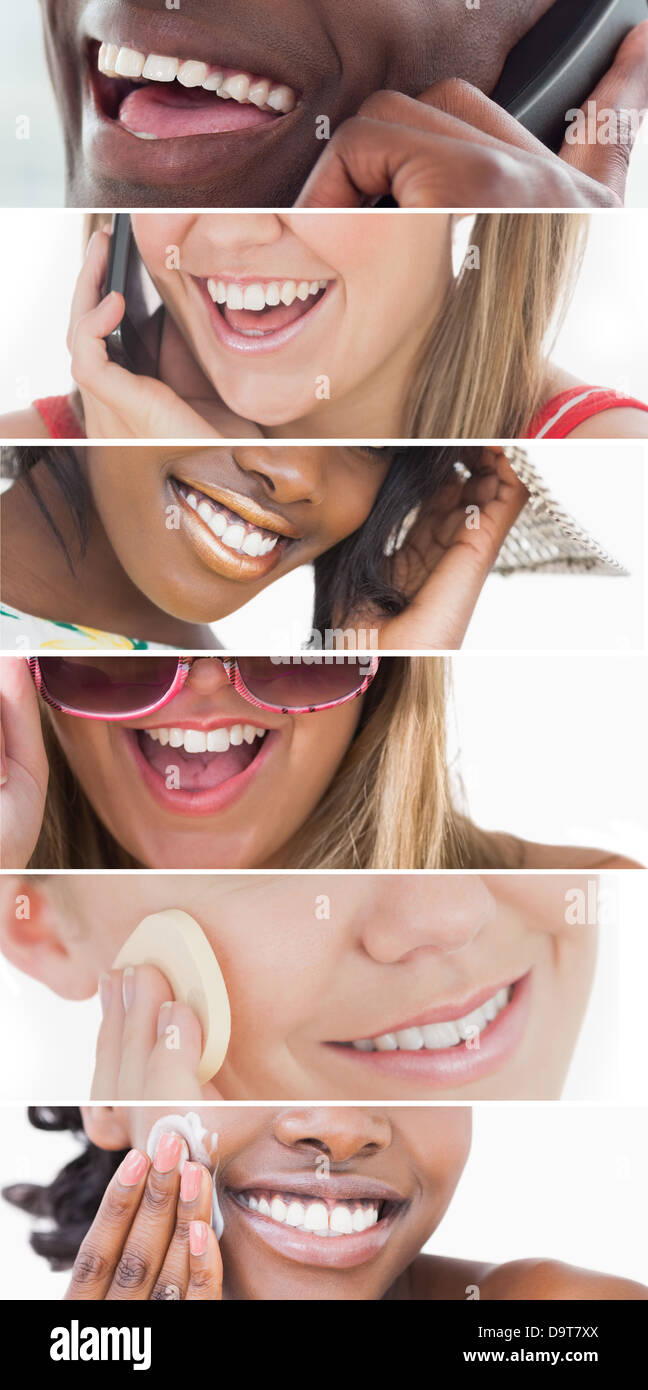 Soins dentaires collage Banque D'Images