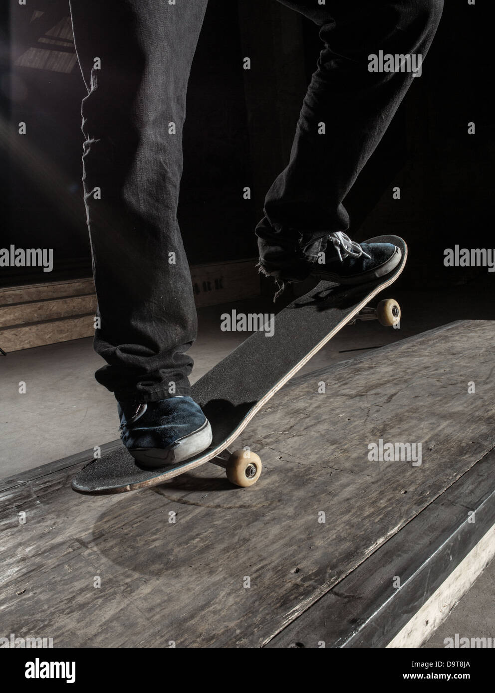 Close up de skater trick manuels Banque D'Images