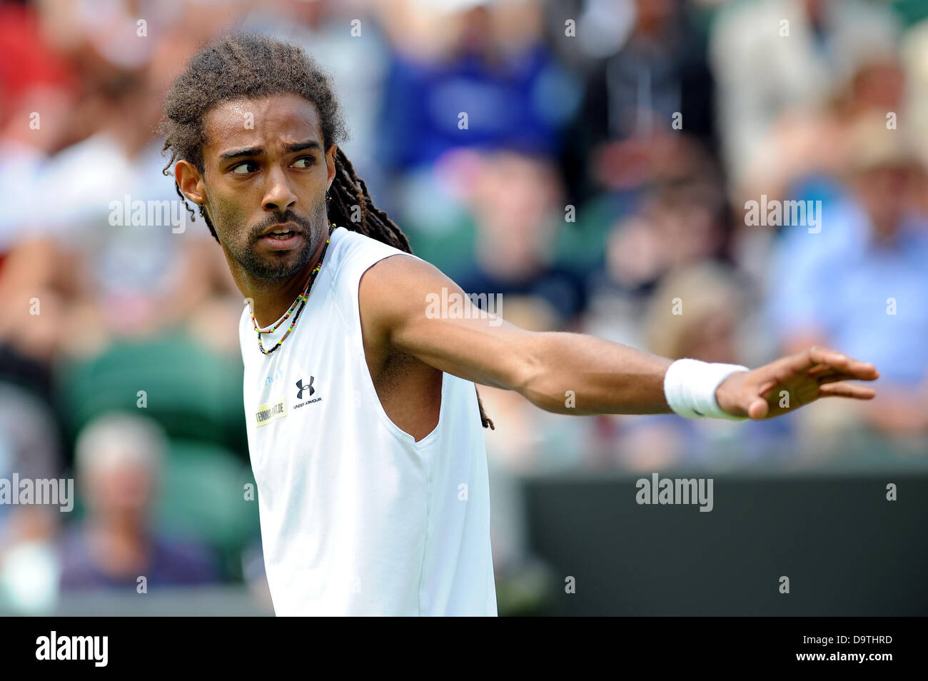 DUSTIN BROWN ALLEMAGNE LE ALL ENGLAND TENNIS CLUB WIMBLEDON Londres Angleterre 26 Juin 2013 Banque D'Images