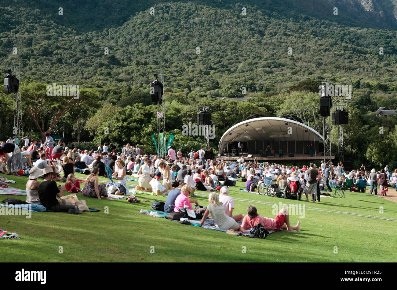 Les concerts d'été, Kirstenbosch, Cape Town Banque D'Images