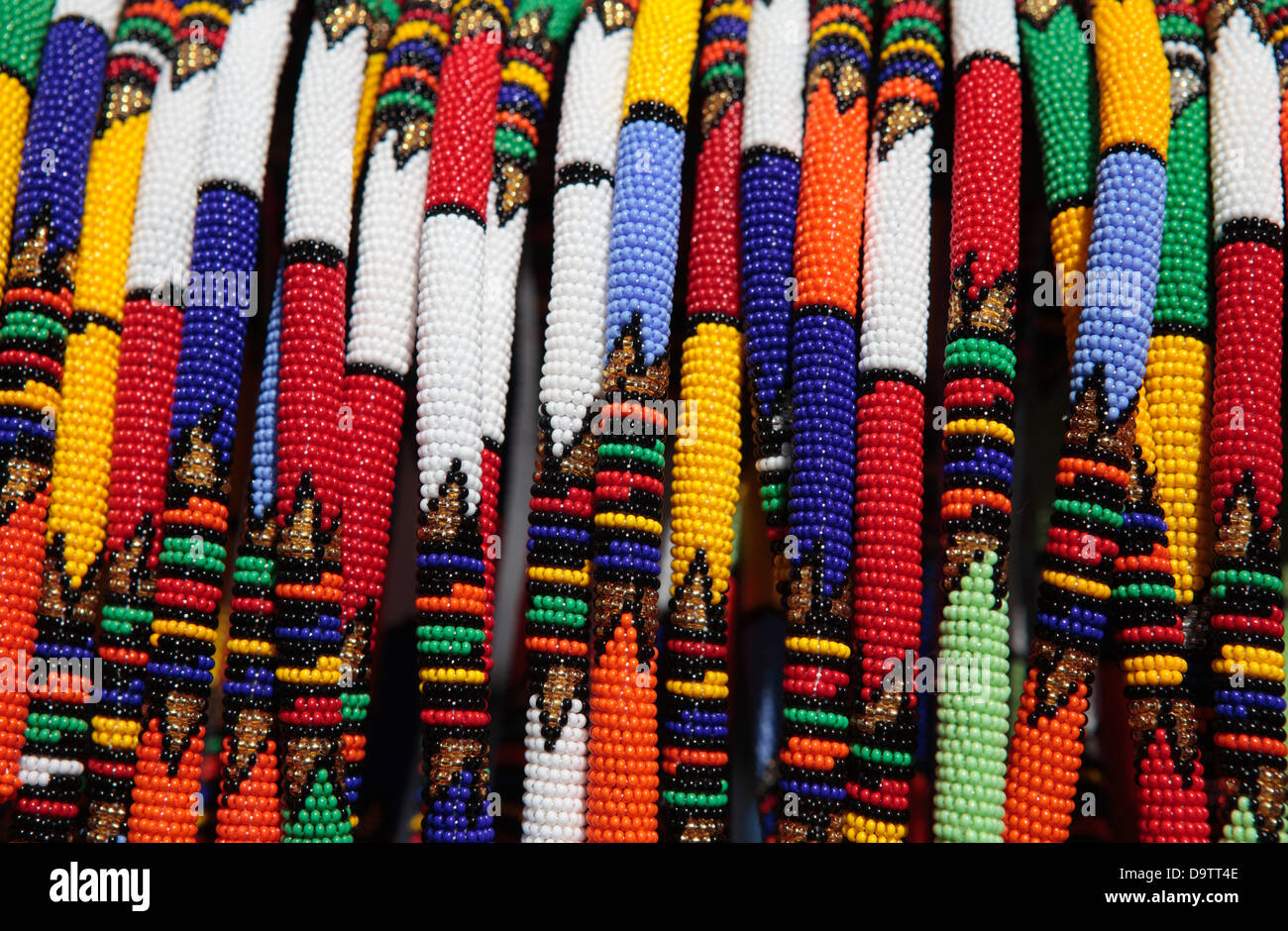 Xhosa ou zoulou Beaded Necklace Banque D'Images