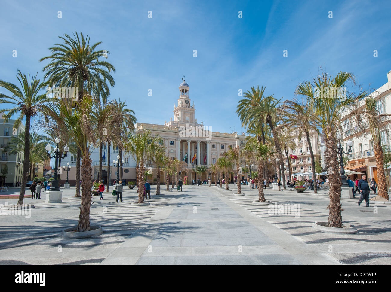 Ancien hôtel de ville de Cadix, Espagne Banque D'Images