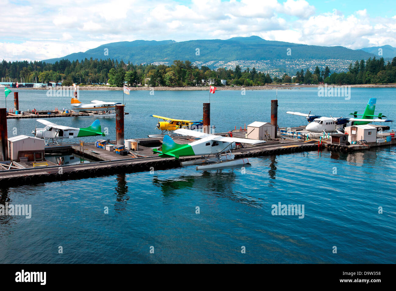 Hydravions touristiques à Vancouver Colombie-Britannique port maritime Banque D'Images