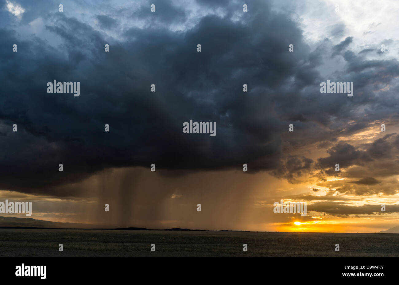 Formée au-dessus de la tempête à proximité des pentes du mont Kilimandjaro. Parc National d'Amboseli, Kenya, Afrique. Banque D'Images