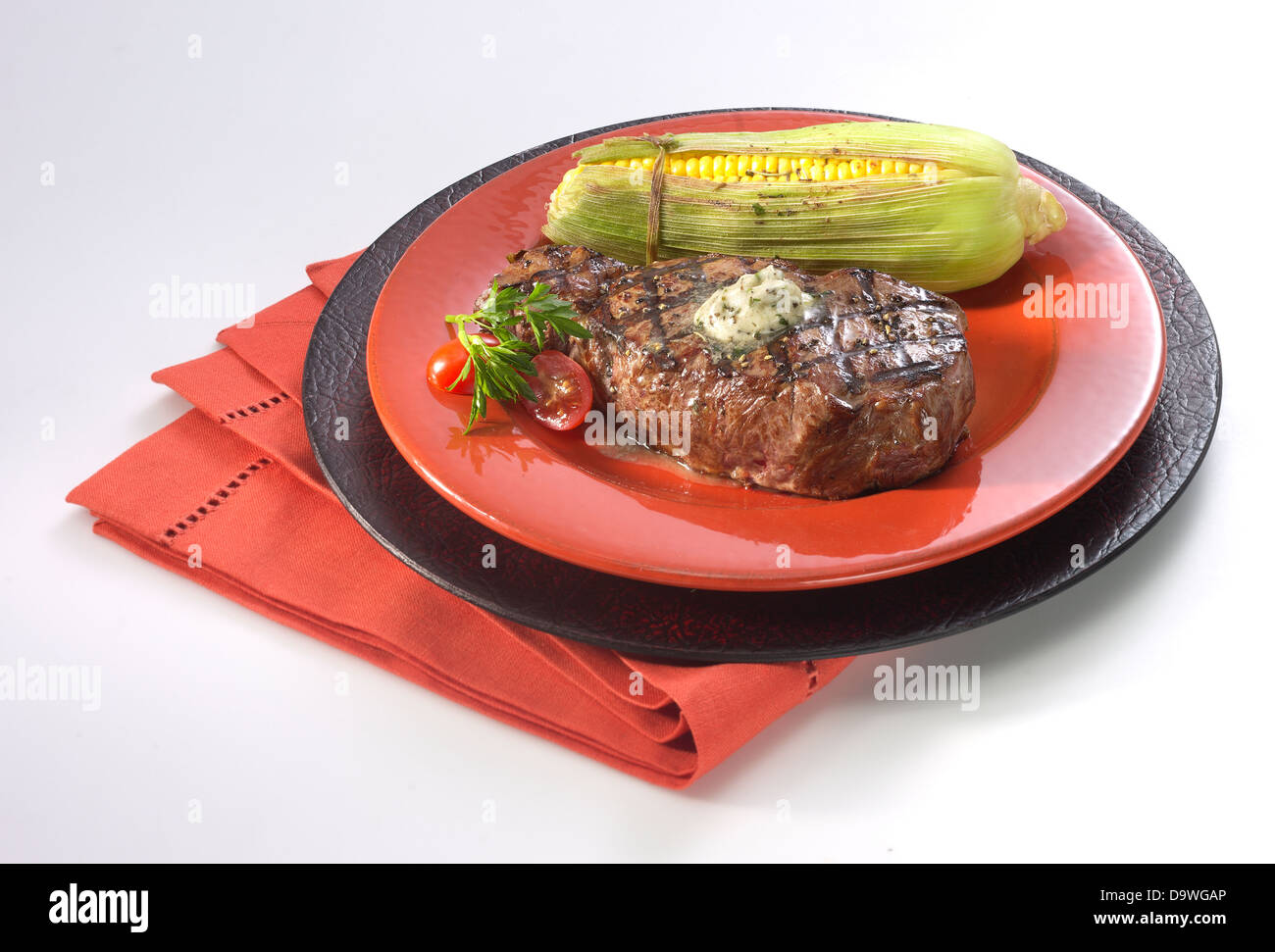 Steak BBQ Banque D'Images
