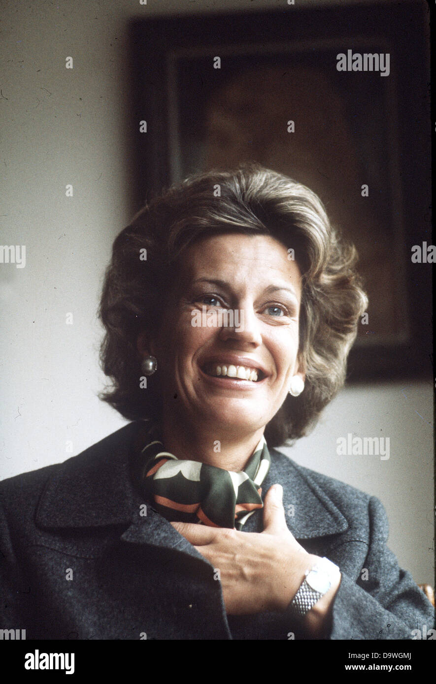 Photographie de docteur Mildred Scheel, épouse du président allemand Walter Scheel (photo non datée). Banque D'Images