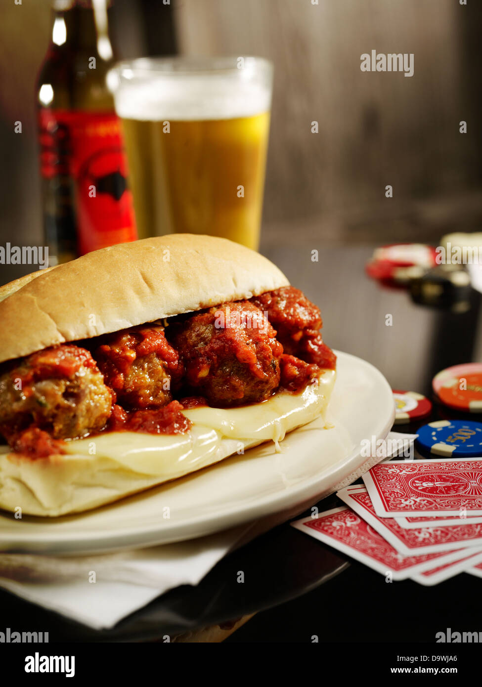 Sandwich de viande Banque D'Images