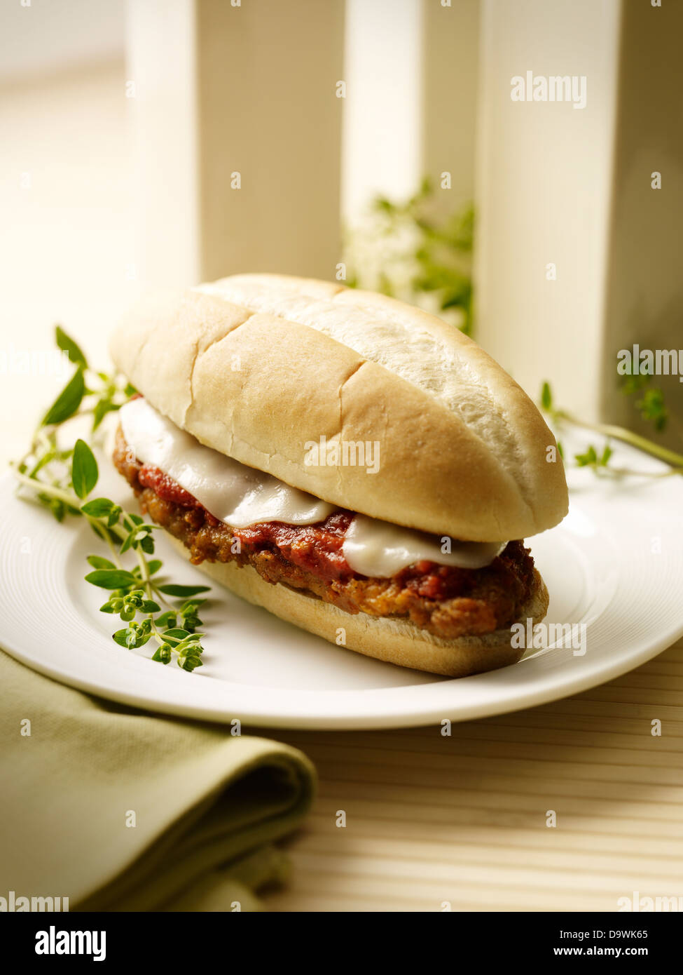 Sandwich de viande Banque D'Images