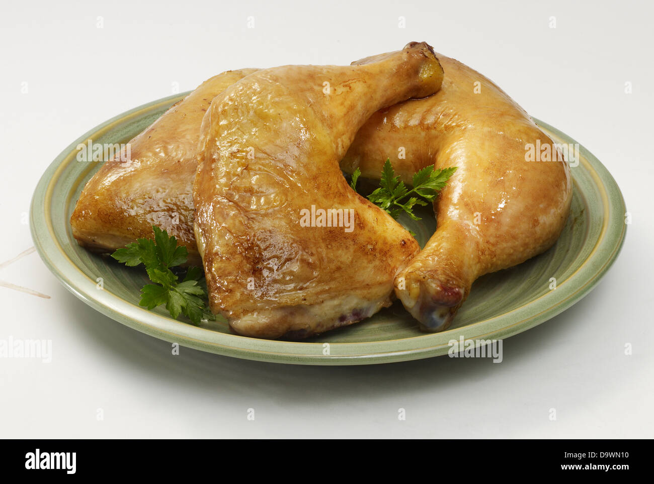 Cuisses de poulet préparés Banque D'Images
