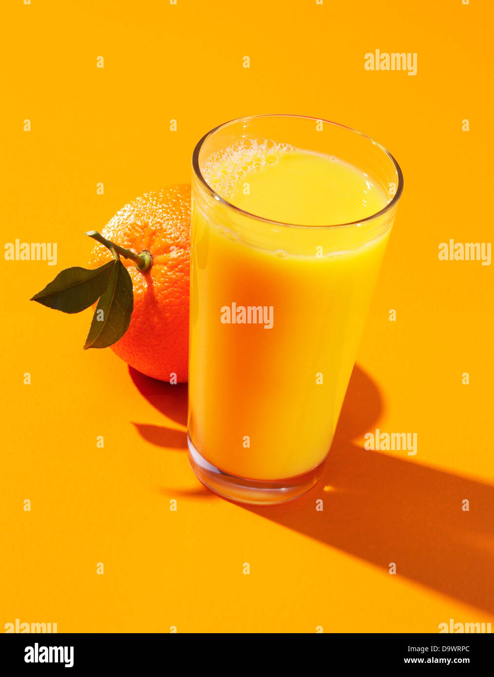 tasse de jus orange Banque D'Images