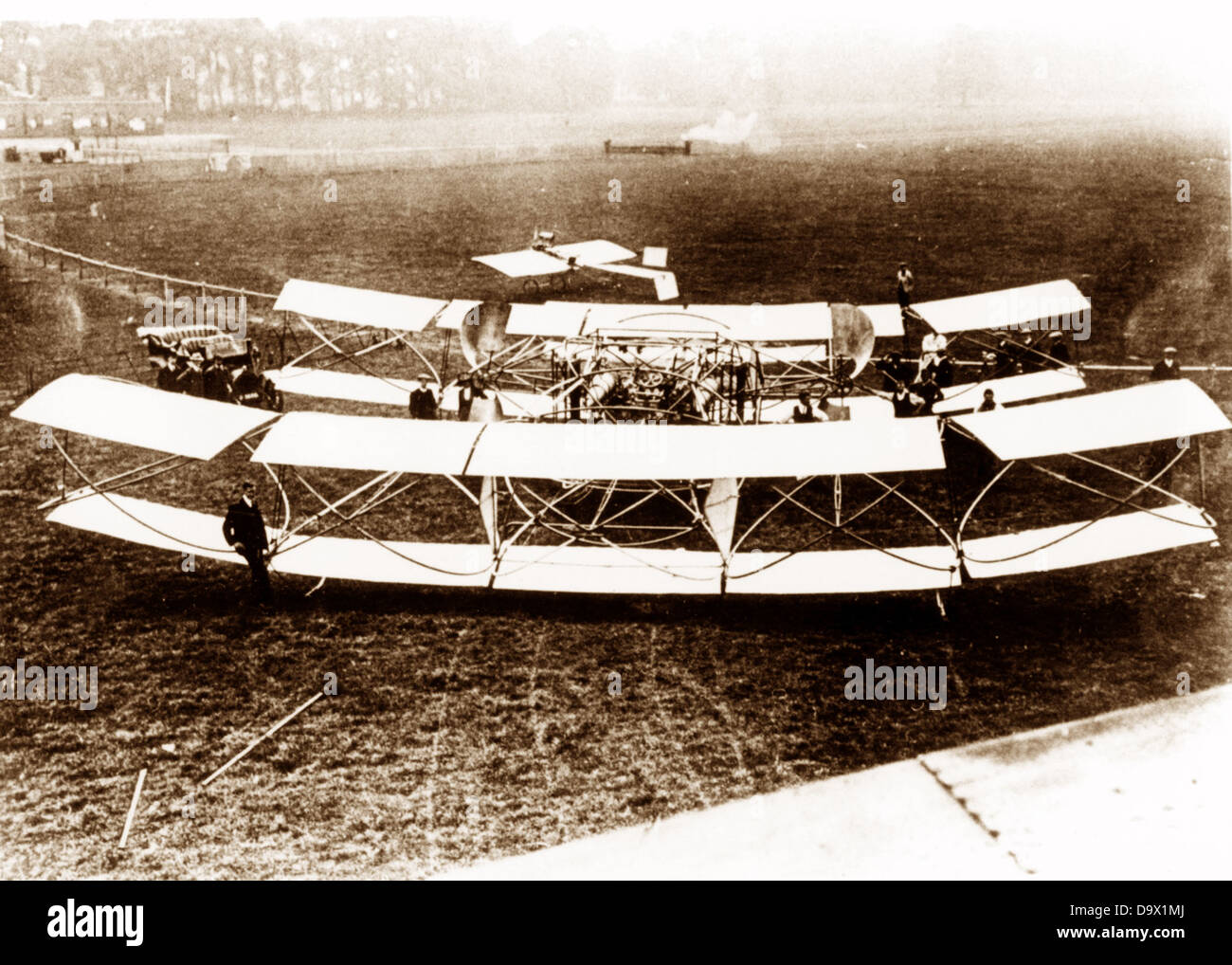 Au début des années 1900 biplan Seddon Banque D'Images