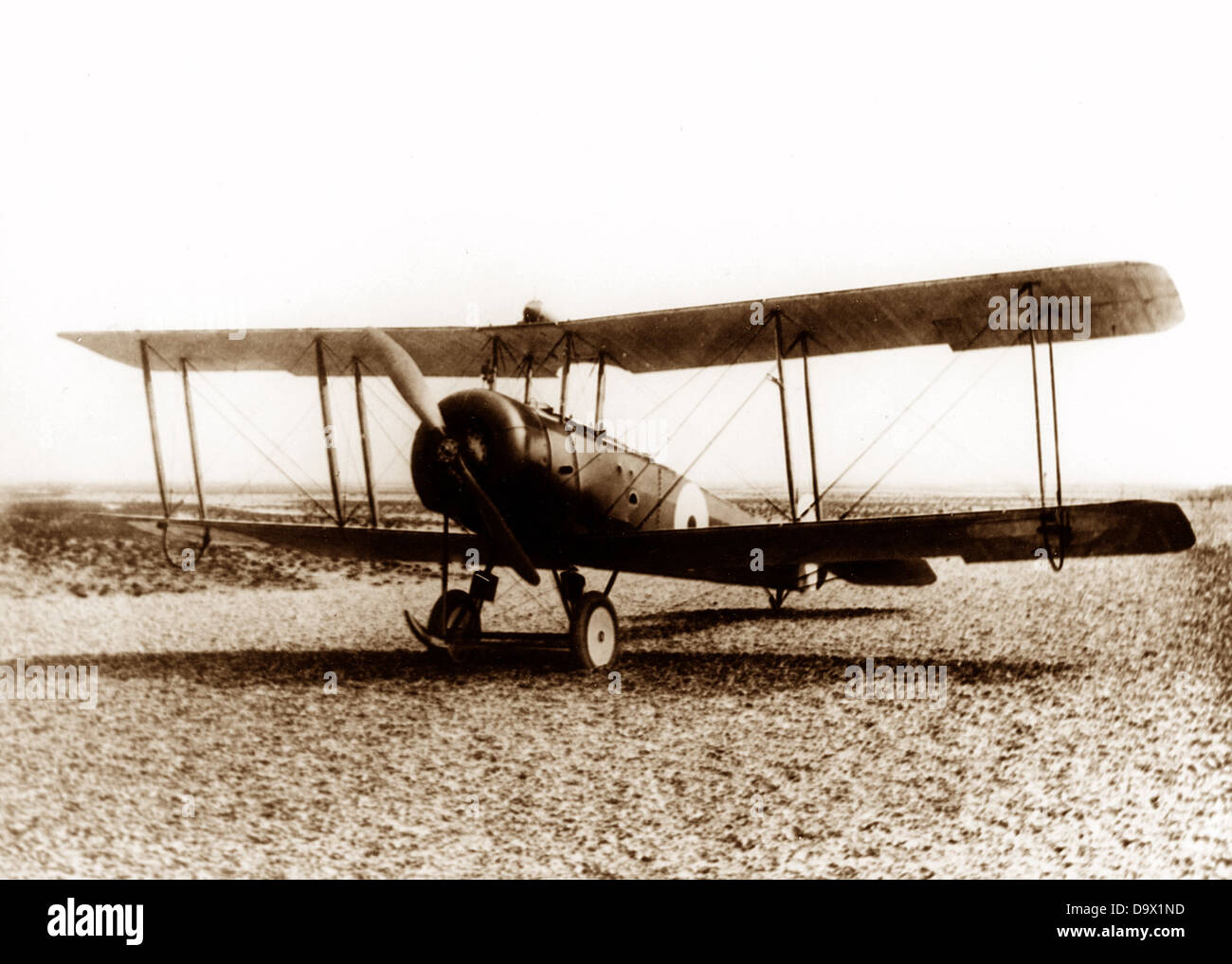 Biplan Avro 504 début des années 1900 Banque D'Images