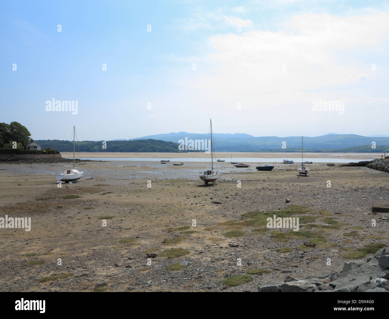 Propriétés de bord de mer, Borth-y-Gest, Porthmadog, Gwynedd Banque D'Images