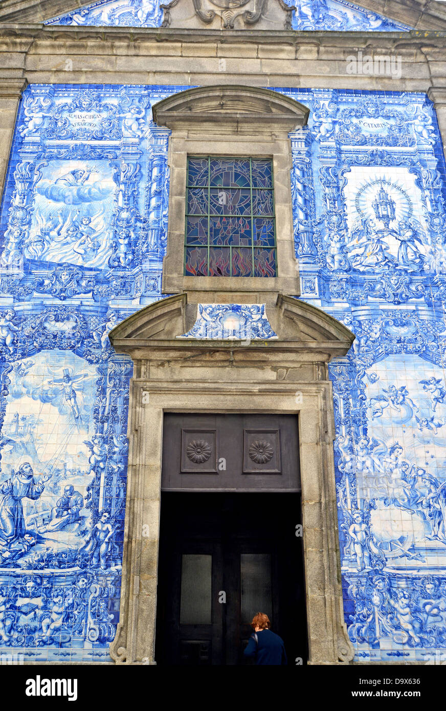 L'église Santa Catarina Porto Portugal Banque D'Images
