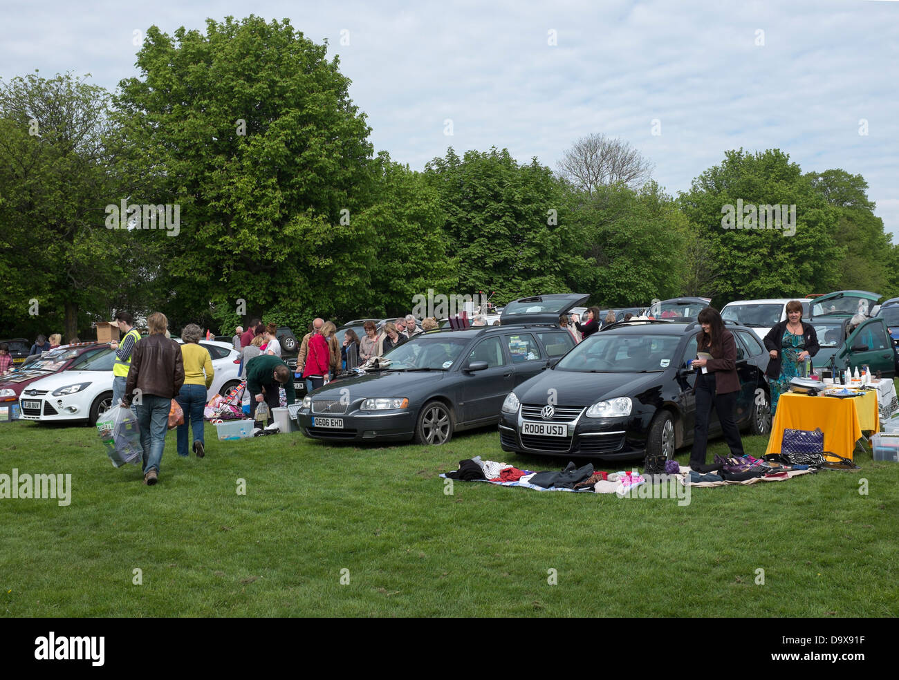 Car Boot Sale Marlborough Banque D'Images