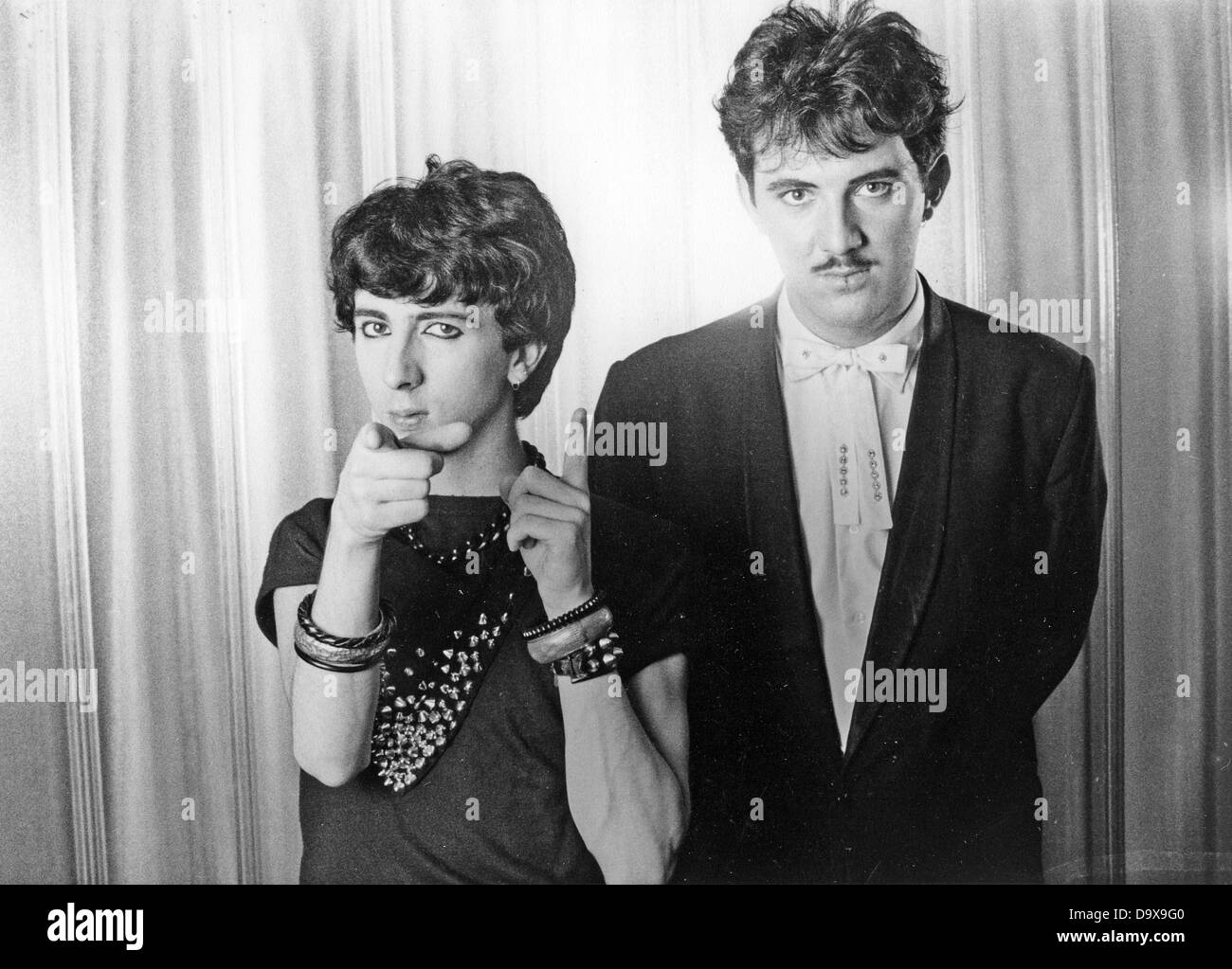 SOFT CELL UK synthpop duo avec Marc Almond à gauche et David Ball en 1989. Photo Laurens van Houten Banque D'Images