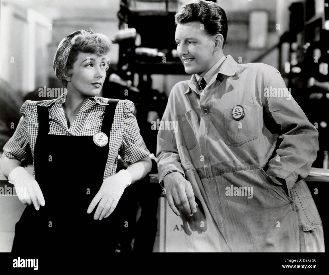 SWING SHIFT MAISIE 1943 MGM film avec Ann Sothern et James Craig Banque D'Images