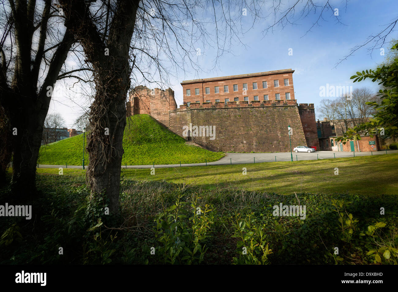 Chester château construit à partir de grès par Guillaume le Conquérant Banque D'Images