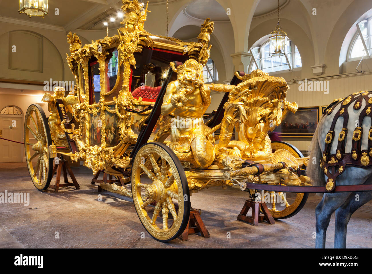 Royaume-uni, Angleterre, Surrey, Londres, Buckingham Palace, grand entraîneur dans Britannia Royal Mews Banque D'Images