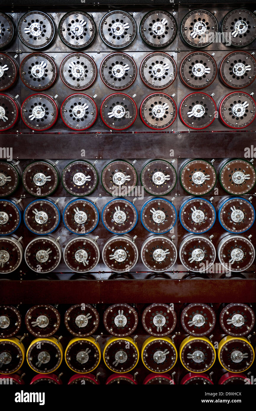 Bletchley Park, Milton Keynes, Buckinghamshire, Angleterre, accueil d'énigmes et le Code Breakers dans WW2. Mai 2013 Banque D'Images