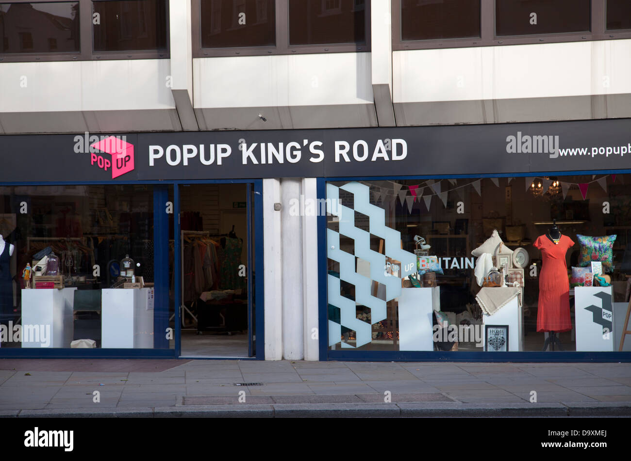 Pop Up Boutique sur King's Road - London UK Banque D'Images