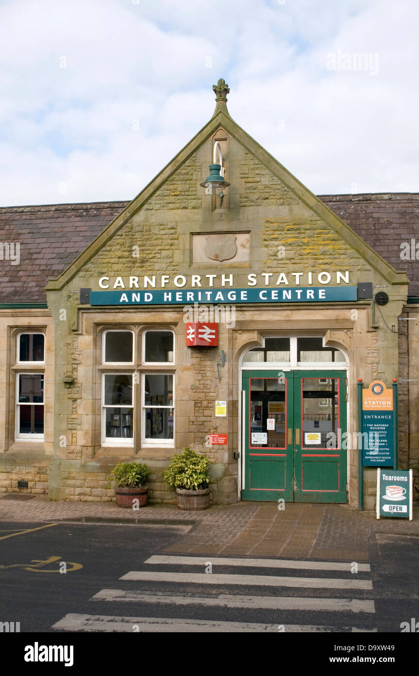 Gare Carnforth Lancashire uk centre Centre du patrimoine - Musée du chemin de fer train trains à vapeur stations station Banque D'Images