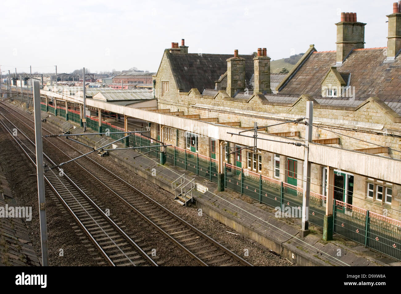 Gare Carnforth Lancashire uk centre Centre du patrimoine - Musée du chemin de fer train trains à vapeur stations station Banque D'Images