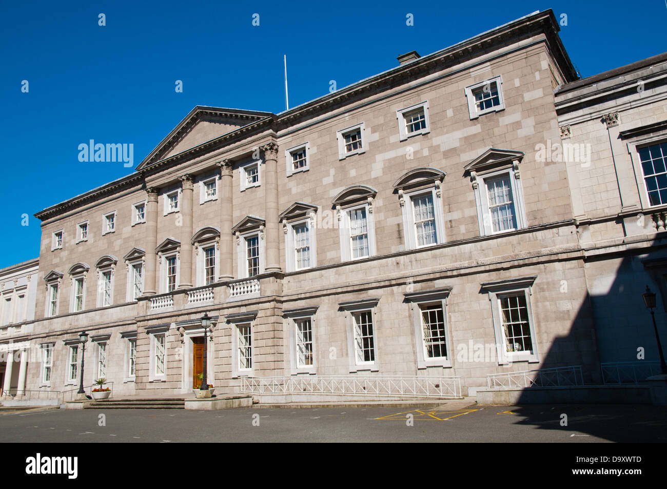 Leinster House (1745) de la construction de maisons géorgiennes parlement national Kildare Street Dublin Irlande Europe centrale Banque D'Images