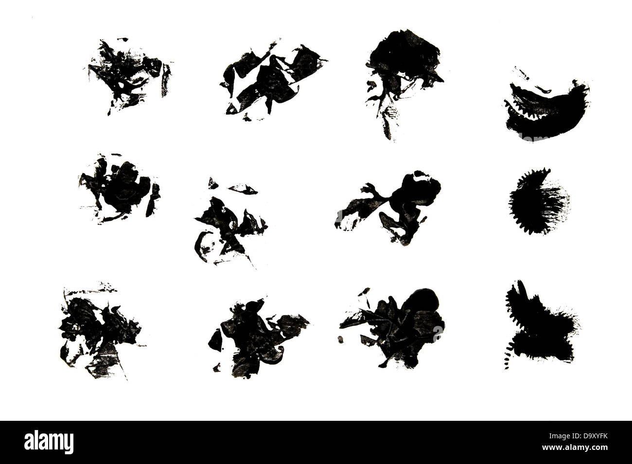 splat encre Banque D'Images