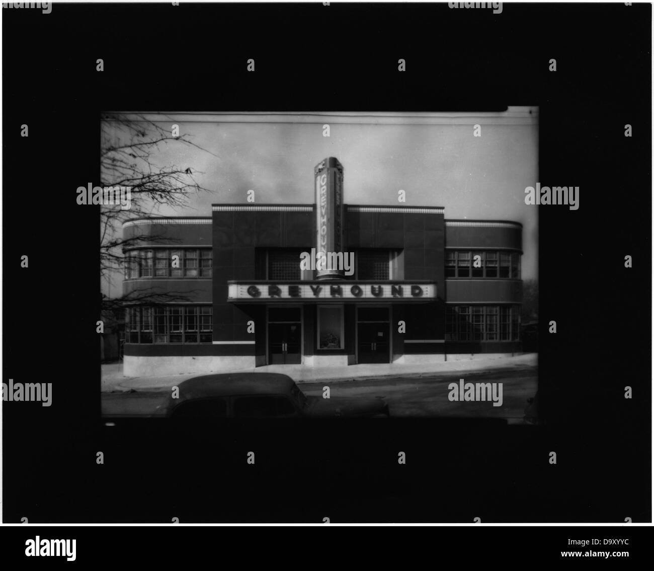 La Gare des Bus Greyhound, le 22 décembre 1939. Banque D'Images