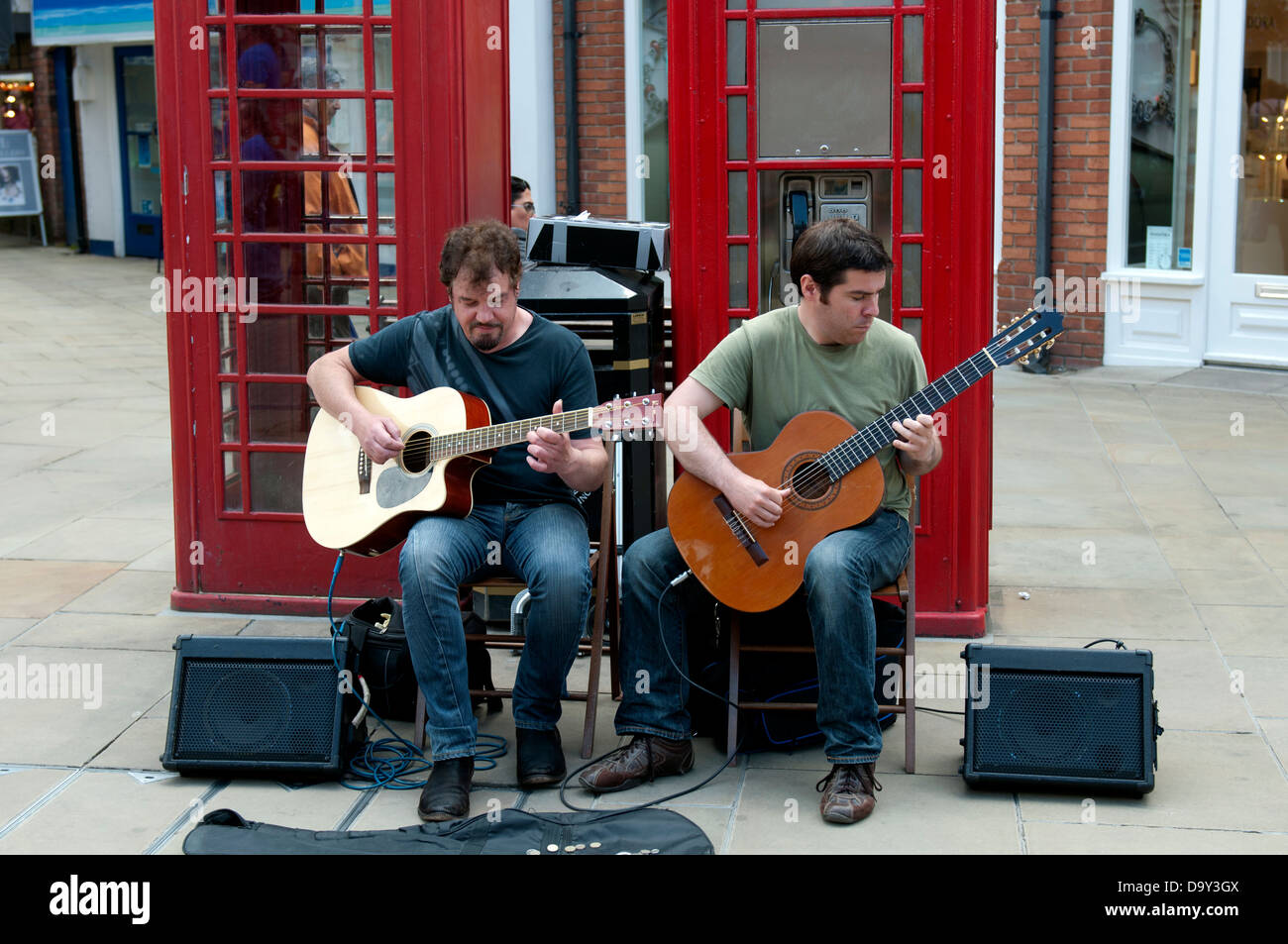 Les amuseurs publics à Stratford-upon-Avon, Royaume-Uni Banque D'Images