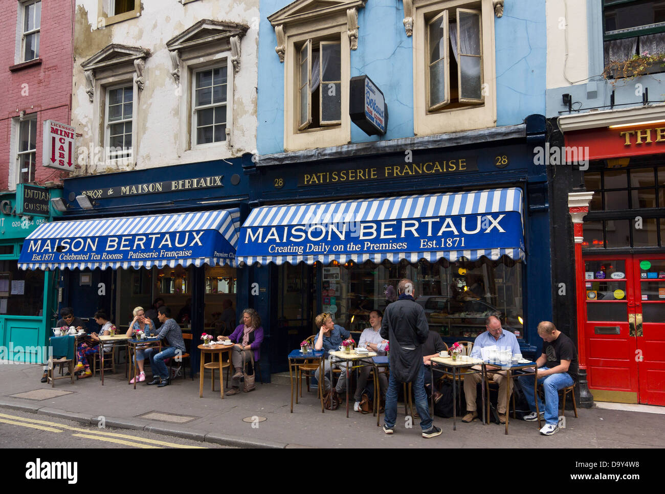 Le café et pâtisserie maison Bertaux sur Greek Street, Soho, Londres Banque D'Images