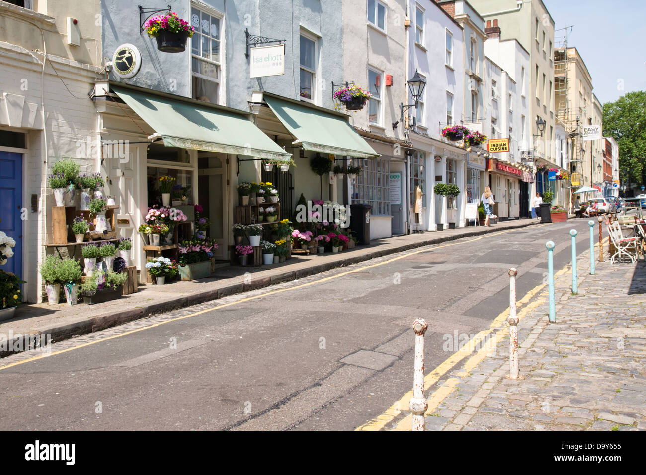 Clifton une banlieue aisée de Bristol, Angleterre, Royaume-Uni Banque D'Images