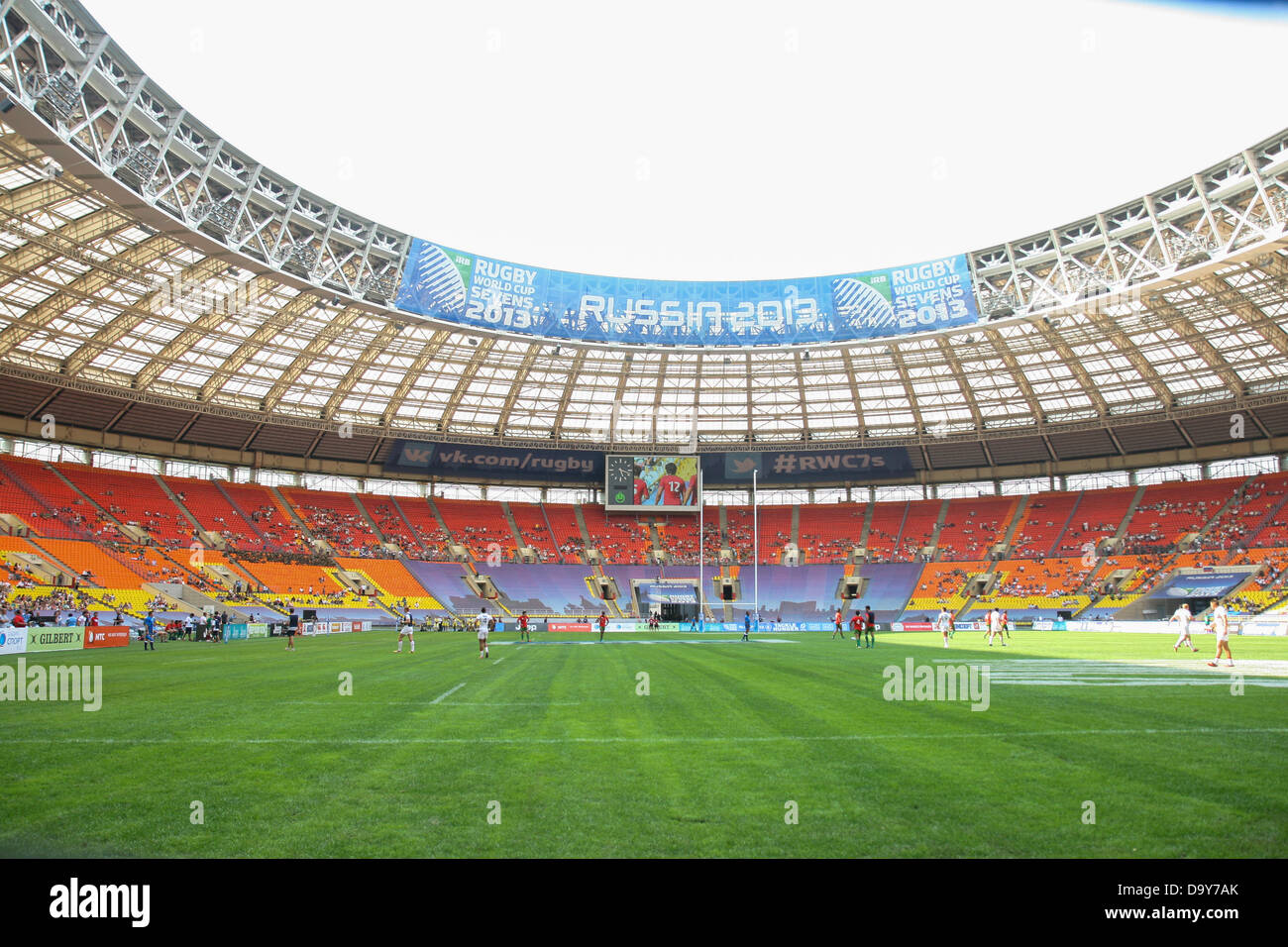 Moscou, Russie. 28 juin 2013. Coupe du Monde de Rugby 7s au stade Luzniki à Moscou, Russie. Credit : Elsie Kibue / Alamy Live News Banque D'Images