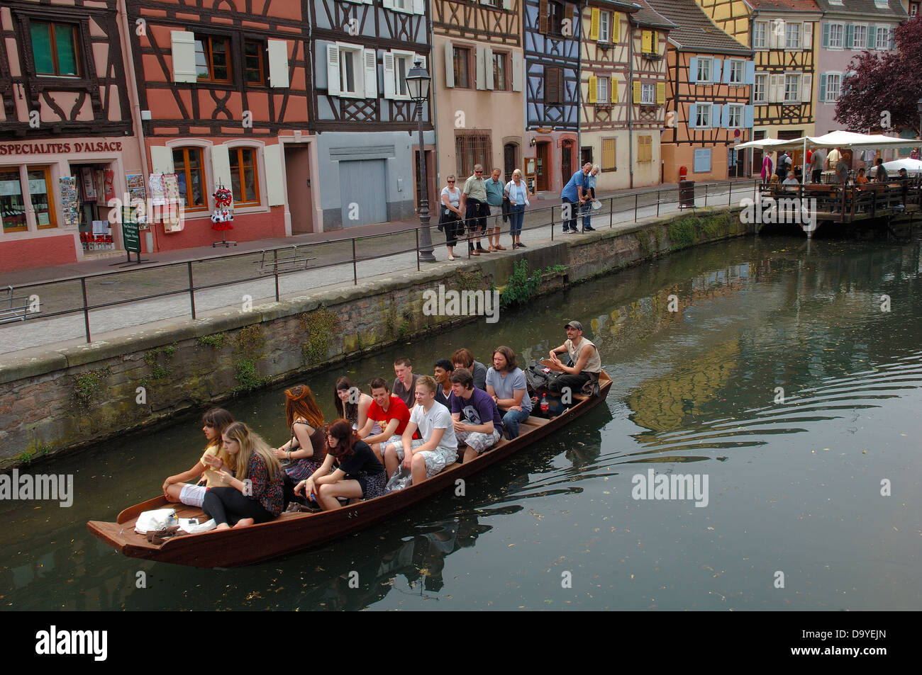 Colmar, la Petite Venise, La Petite Venise, l'Alsace, Route des vins, vins d'Alsace, Haut-Rhin, France, Europe Banque D'Images