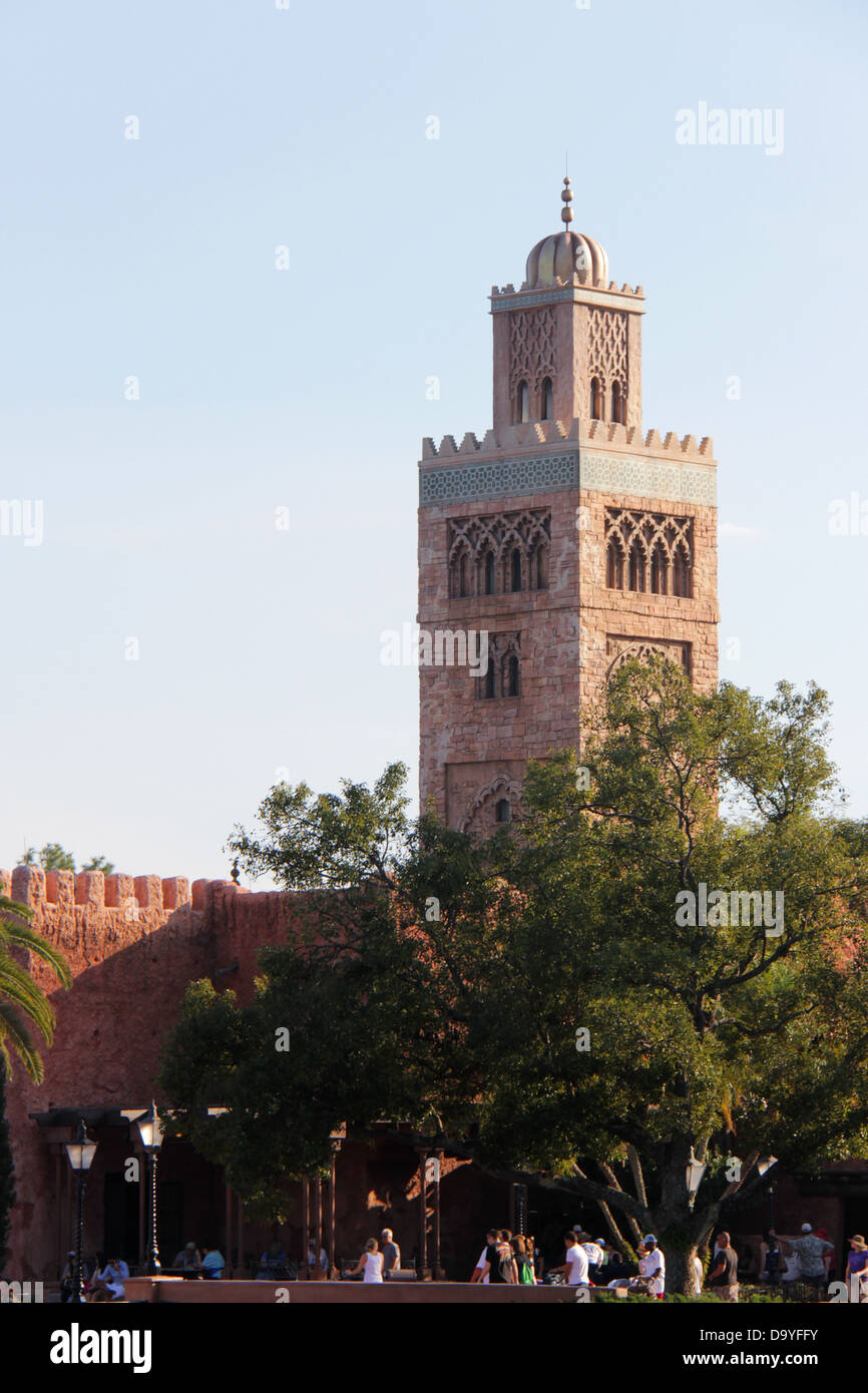 World Showcase d'EPCOT Center, Maroc Pavilion, parcs de Disney World, Orlando, Floride. Pour un usage éditorial uniquement. Banque D'Images