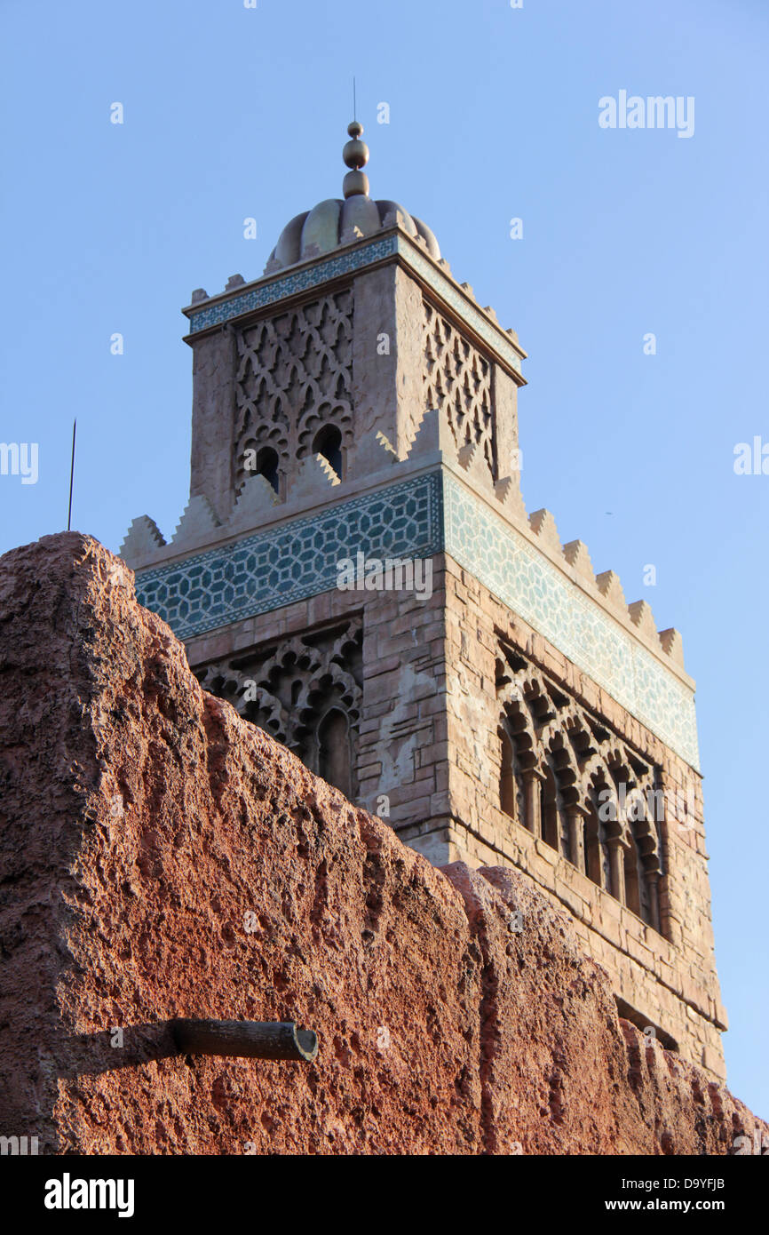 World Showcase d'EPCOT Center, Maroc Pavilion, parcs de Disney World, Orlando, Floride. Pour un usage éditorial uniquement. Banque D'Images