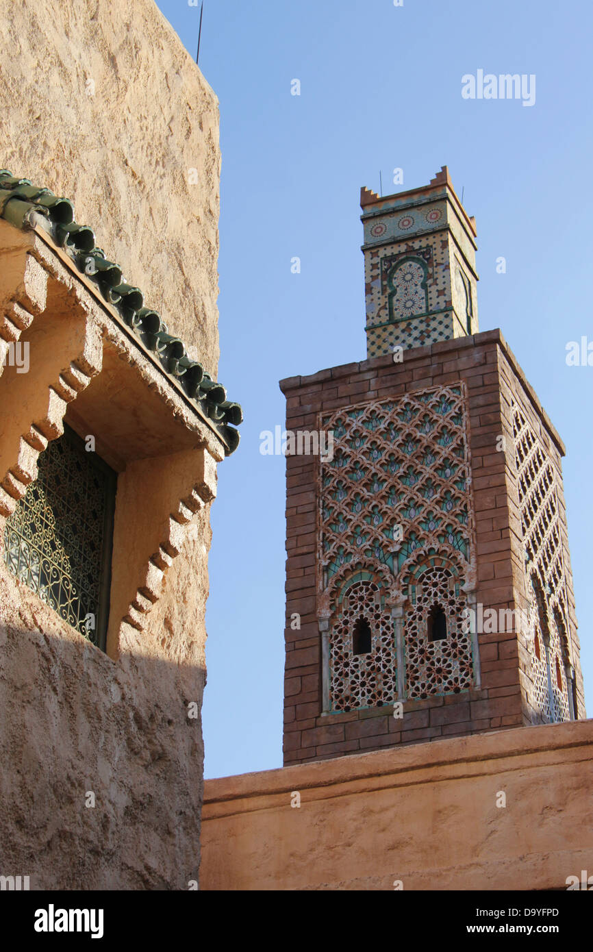 World Showcase d'EPCOT Center, Maroc Pavilion, parcs de Disney World, Orlando, Floride. Pour un usage éditorial uniquement. Banque D'Images