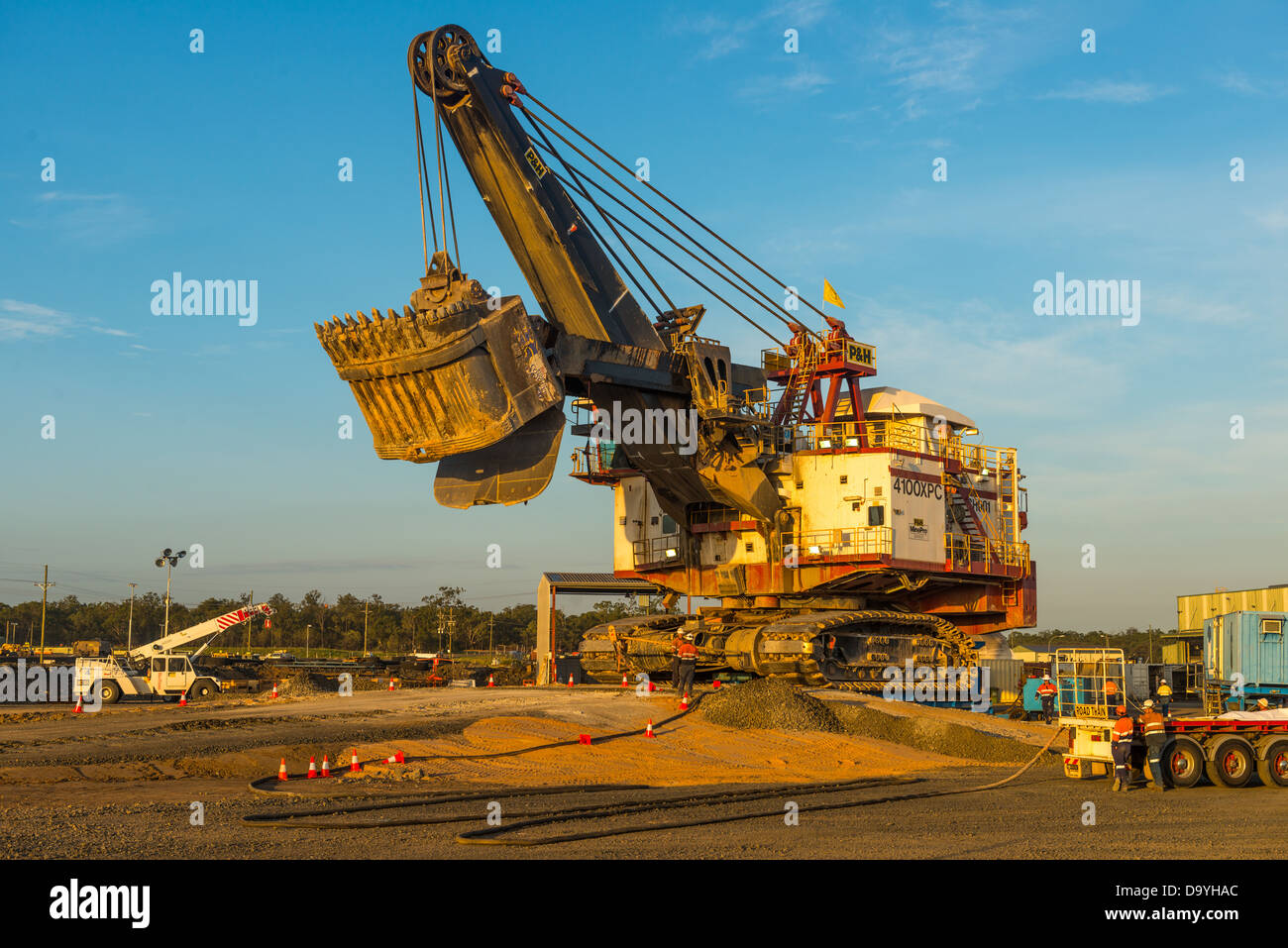 Pelle à P&H Fermer Banque D'Images