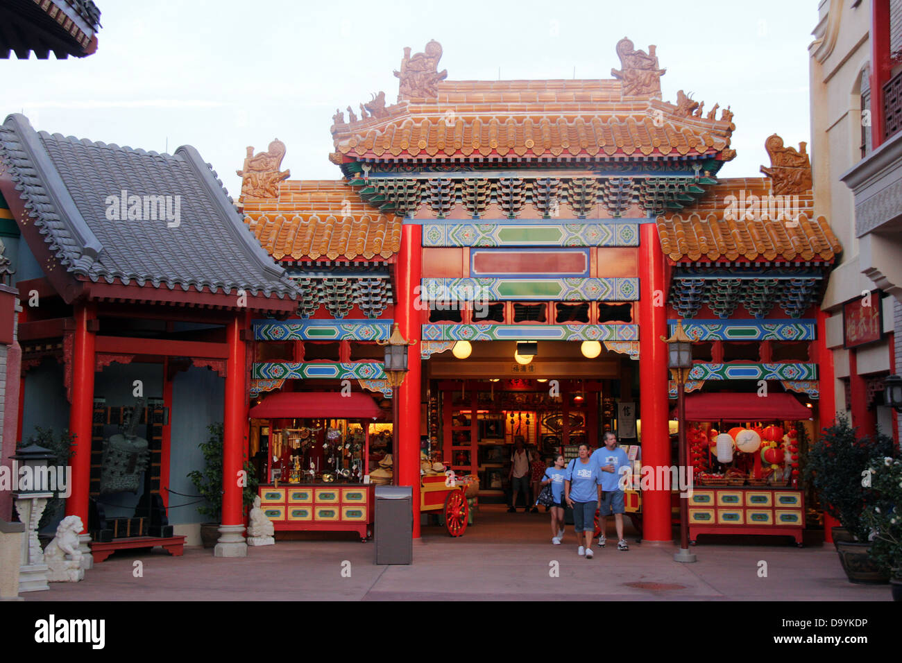 World Showcase d'Epcot Center, à la section La Chine, Disney World, Orlando, Floride. Pour un usage éditorial uniquement. Banque D'Images