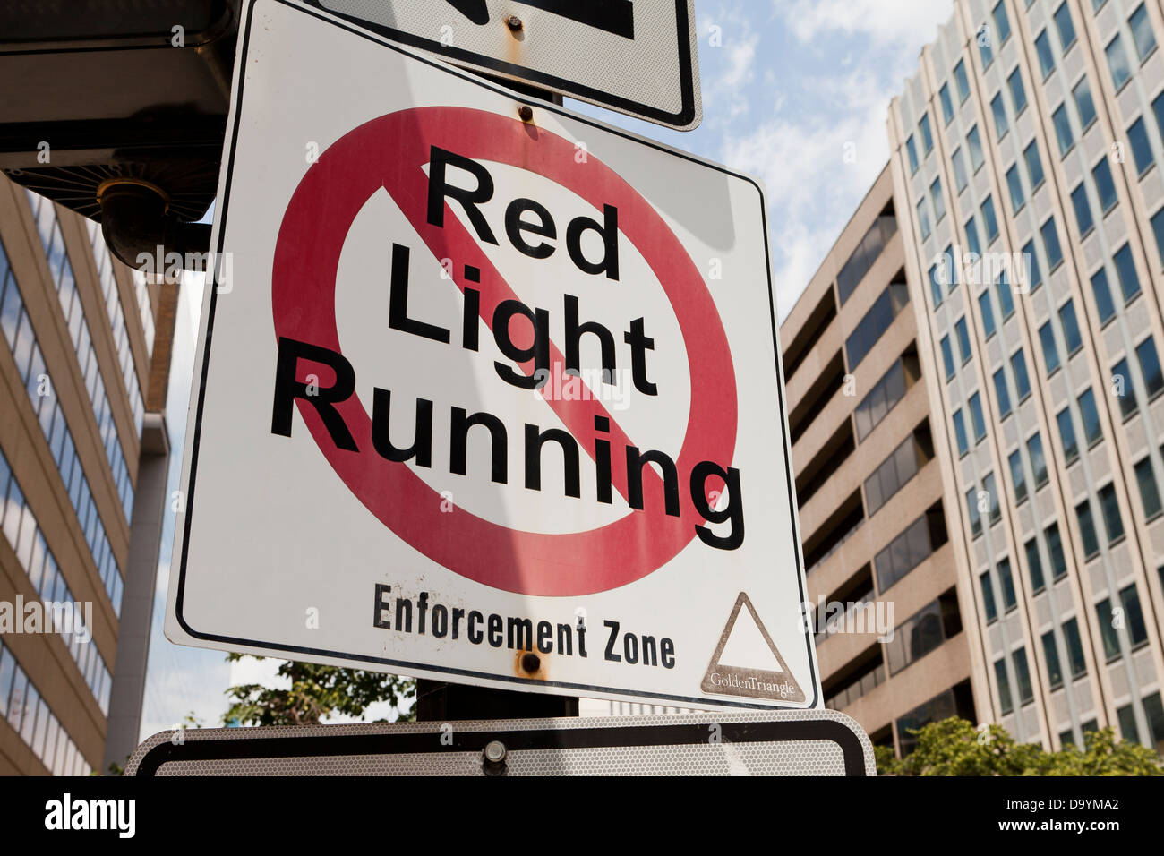 Aucun feu rouge signe de la circulation Banque D'Images