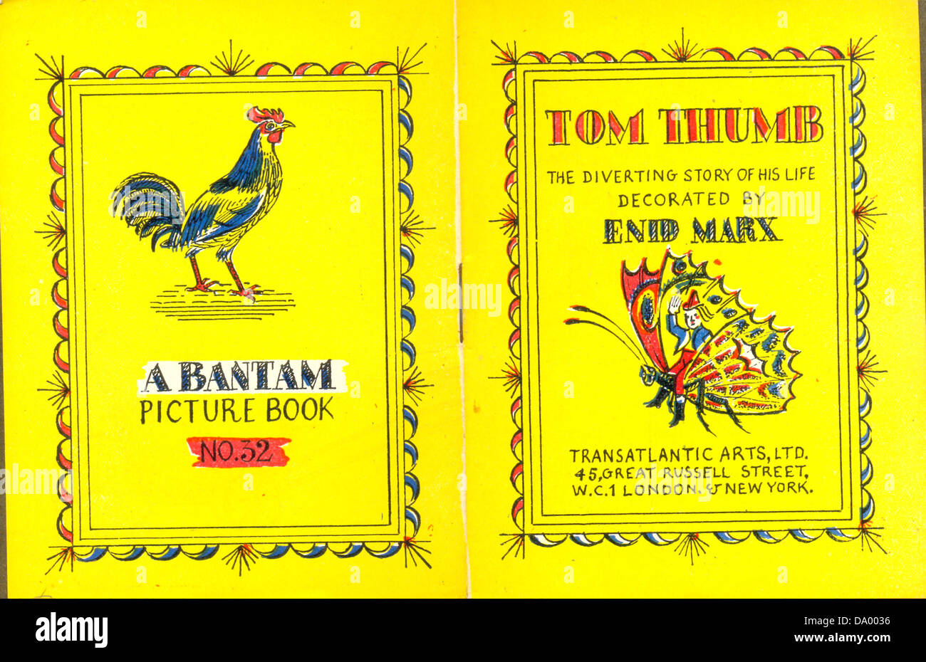 Tom Pouce, UNE Bantam Photo livre illustré par Enid Marx Banque D'Images