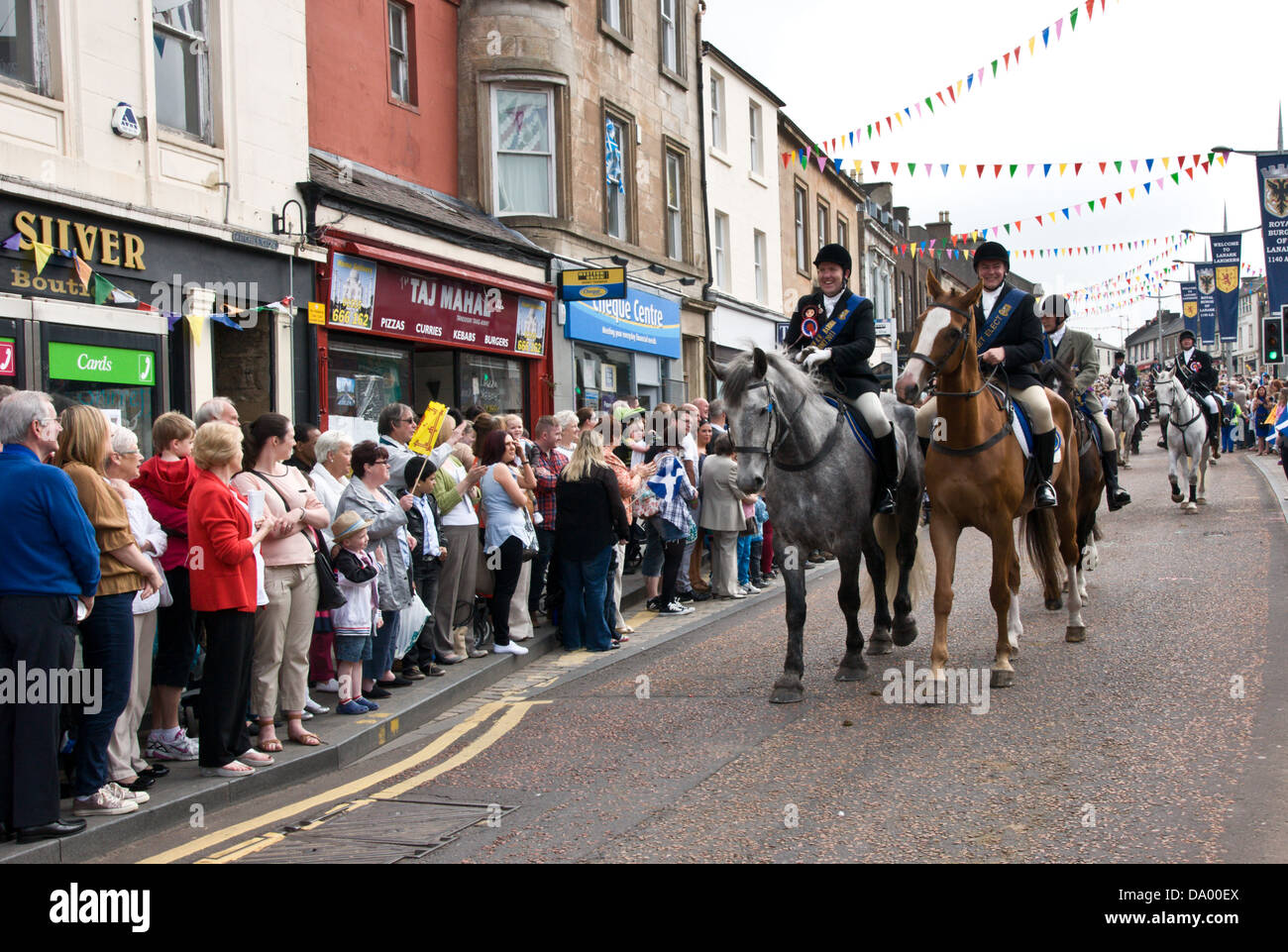 La célébration du jour de Lanimer à Lanark, Lanarkshire, en Écosse, qui a lieu en juin de chaque année Banque D'Images