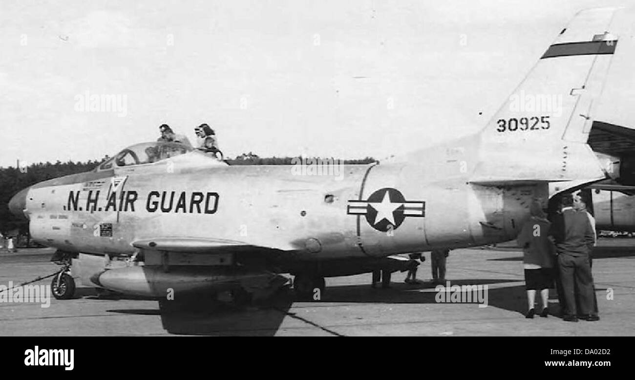 133d Fighter-Interceptor Squadron - North American F-86L-60-NA 53-0925 Sabre Banque D'Images